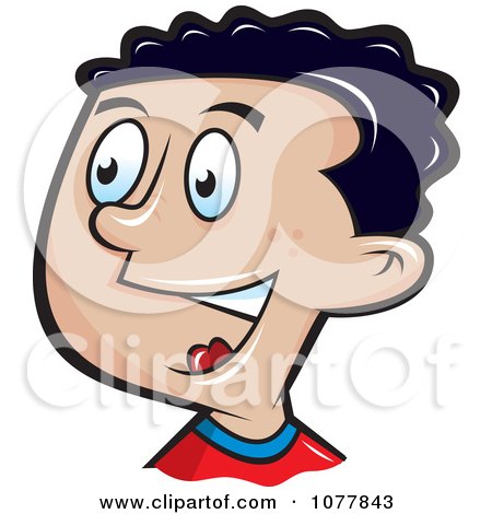 Clipart Soccer Player Boy - Royalty Free Vector Illustration by jtoons