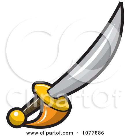 Clipart Pirate Sword - Royalty Free Vector Illustration by jtoons