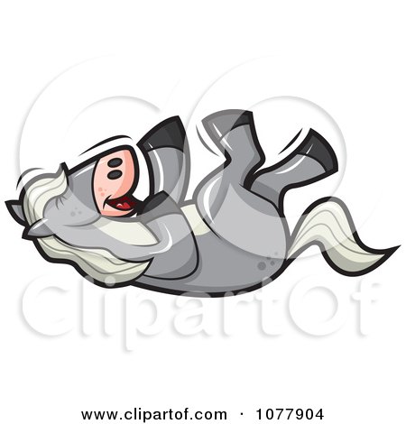 Clipart Laughing Horse - Royalty Free Vector Illustration by jtoons