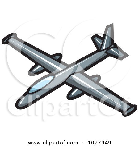 Clipart Spy Plane - Royalty Free Vector Illustration by jtoons