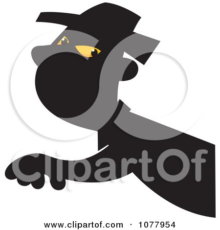 Clipart Spy Shadow - Royalty Free Vector Illustration by jtoons