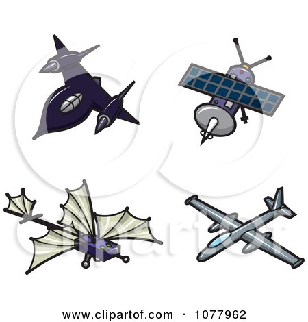 Clipart Spy Planes - Royalty Free Vector Illustration by jtoons