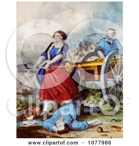 Molly Pitcher - Royalty Free Historical Clip Art  by JVPD