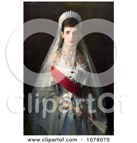 Painting of Maria Feodorovna of Russia - Royalty Free Historical Clip Art by JVPD