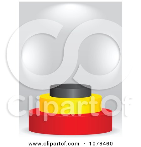 Clipart 3d Belgium Flag Podium - Royalty Free Vector Illustration by Andrei Marincas