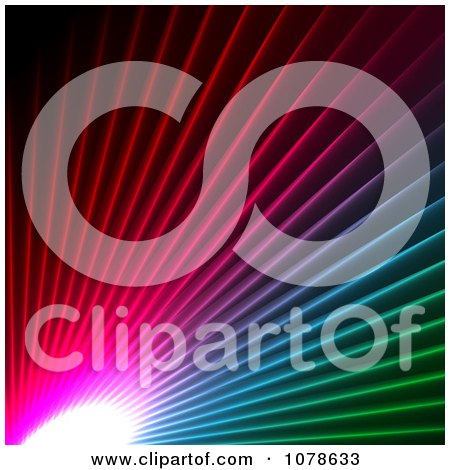 Clipart Colorful Burst Background - Royalty Free Vector Illustration by KJ Pargeter