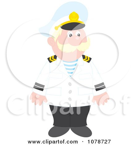 Clipart Happy Captain - Royalty Free Vector Illustration by Alex Bannykh