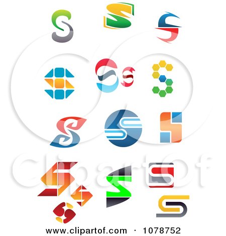 Clipart Abstract Letter S Logos - Royalty Free Vector Illustration by Vector Tradition SM