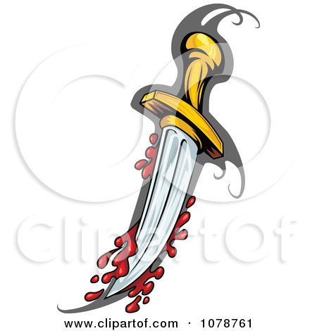 Clipart Bloody Sword - Royalty Free Vector Illustration by Vector Tradition SM