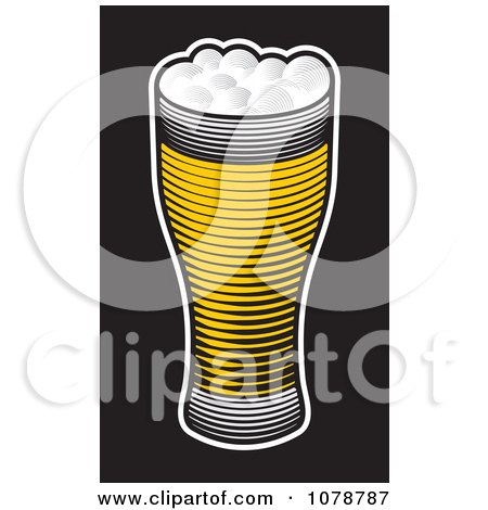 Clipart Pint Of Beer - Royalty Free Vector Illustration by Any Vector