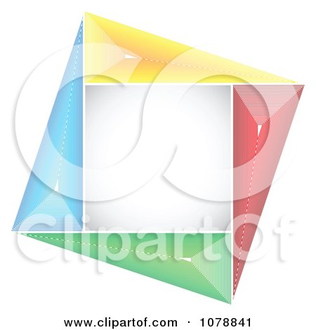 Clipart Colorful Square Logo - Royalty Free Vector Illustration by Andrei Marincas