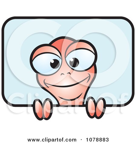 Clipart Happy Lizard 1 - Royalty Free Vector Illustration by Lal Perera