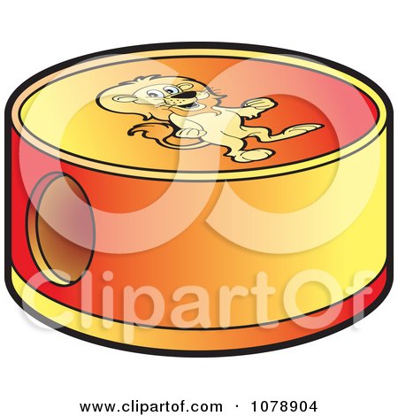 Clipart Lion Pencil Sharpener - Royalty Free Vector Illustration by Lal Perera