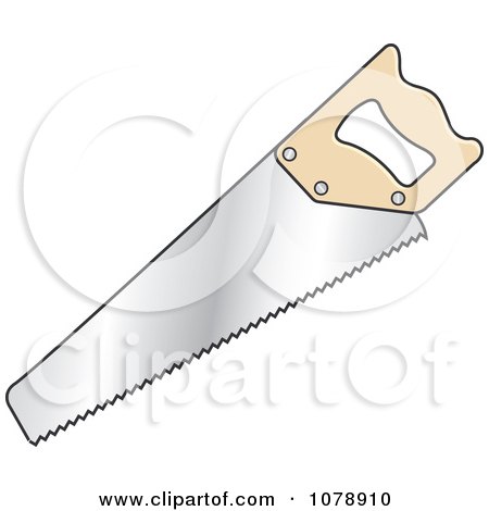 Clipart Hand Saw - Royalty Free Vector Illustration by Lal Perera