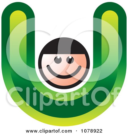 Clipart Letter U Person - Royalty Free Vector Illustration by Lal Perera