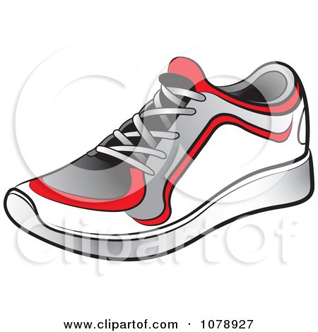Clipart Shoe - Royalty Free Vector Illustration by Lal Perera