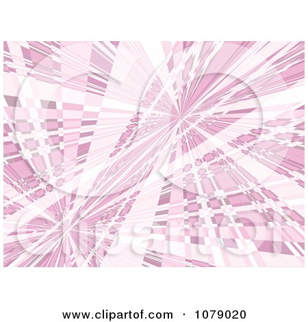 Clipart Pink Abstract Background With Rays - Royalty Free Vector Illustration by KJ Pargeter