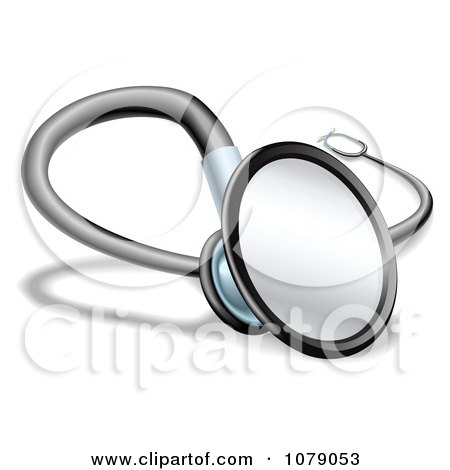 Clipart Closeup Of A 3d Stethoscope - Royalty Free Vector Illustration by AtStockIllustration