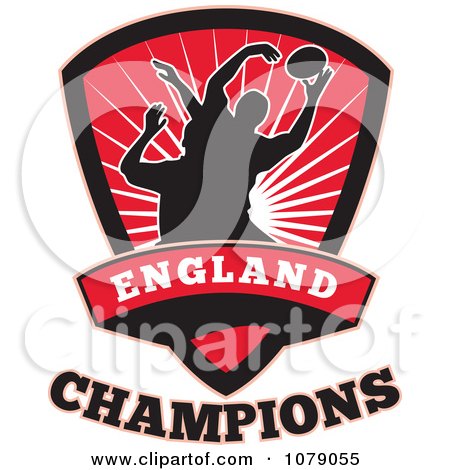 Clipart England Champions Rugby Shield - Royalty Free Vector Illustration by patrimonio