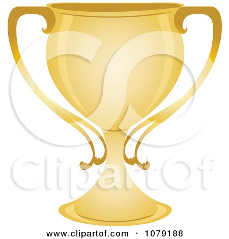 Clipart Golden Trophy Cup - Royalty Free Vector Illustration by Pams Clipart