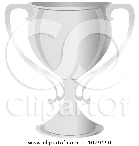 Clipart Silver Trophy Cup - Royalty Free Vector Illustration by Pams Clipart
