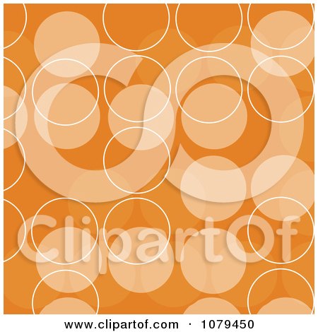 Clipart Orange Retro Circle Background - Royalty Free Vector Illustration by KJ Pargeter