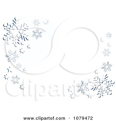 Clipart Background Of Snowflakes And Stars - Royalty Free Vector Illustration by KJ Pargeter