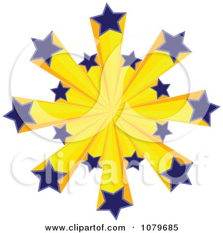 Clipart 3d Euro Stars - Royalty Free Vector Illustration by Andrei Marincas