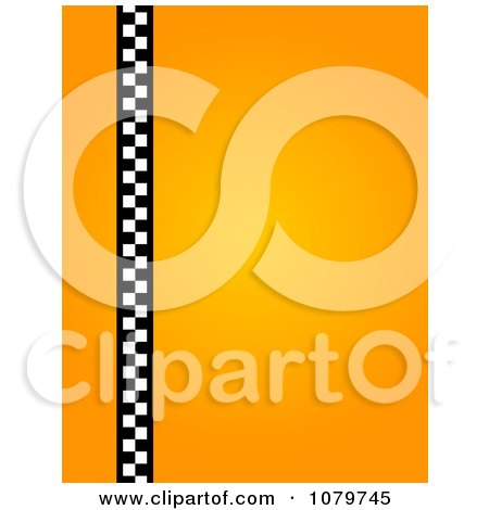 Clipart Gradient Orange Vertical Taxi Background - Royalty Free Illustration by oboy