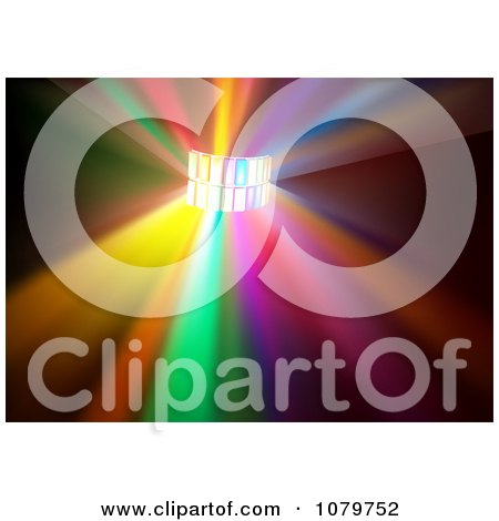 Clipart Colorful Disco Light Background - Royalty Free Vector Illustration by dero