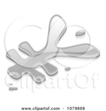 Clipart 3d Liquid Silver Yen Money Symbol - Royalty Free Vector Illustration by AtStockIllustration