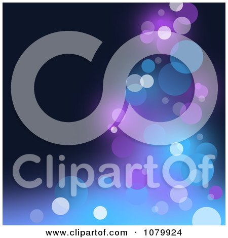 Clipart Blue And Purple Sparkle Background - Royalty Free Vector Illustration by dero