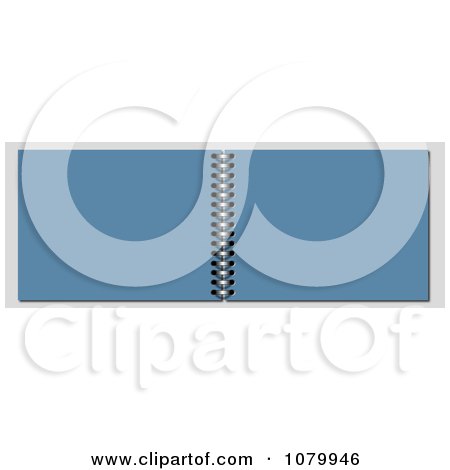 Clipart 3d Blue Spiral Notebook - Royalty Free Illustration by oboy