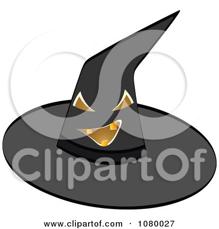 Clipart Evil Witch Hat - Royalty Free Vector Illustration by Andrei Marincas