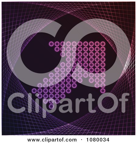 Clipart Purple Arrow - Royalty Free Vector Illustration by Andrei Marincas