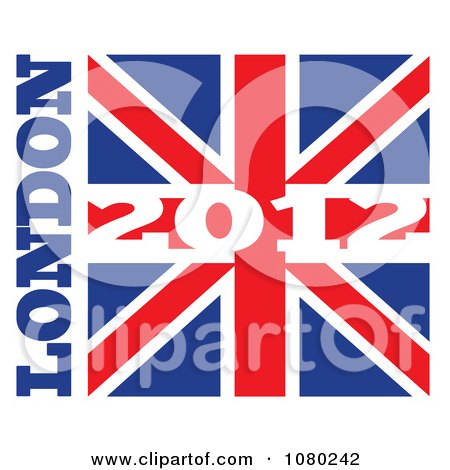 Clipart 2012 London Olympics Flag - Royalty Free Vector Illustration by patrimonio