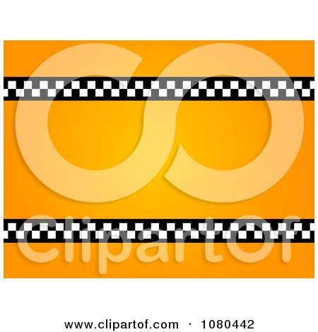 Clipart Taxi Frame - Royalty Free Illustration by oboy