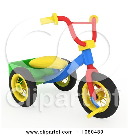 Clipart 3d Toy Trike - Royalty Free CGI Illustration by BNP Design Studio