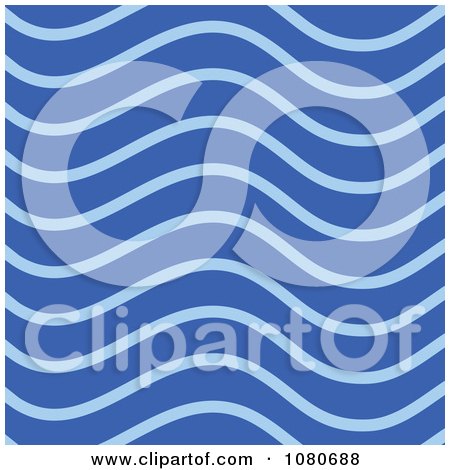 Clipart Blue Wave Background - Royalty Free Vector Illustration by Prawny