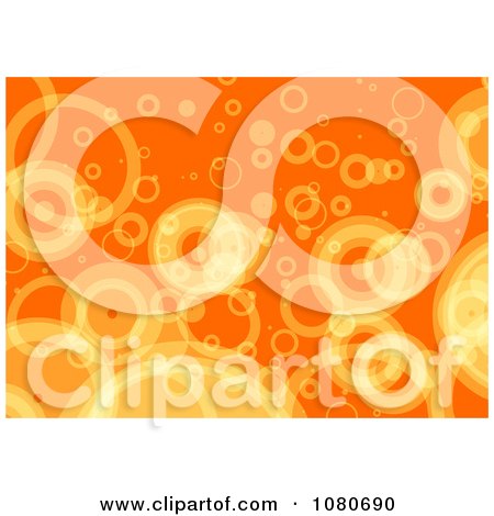 Clipart Orange Retro Bubble Background - Royalty Free Illustration by Prawny