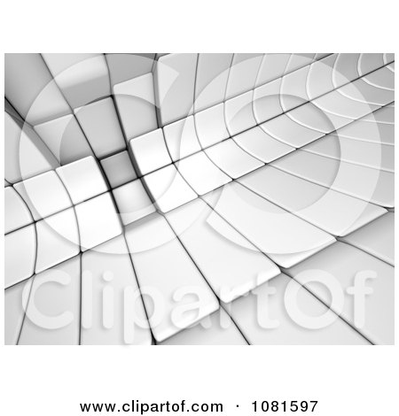 Clipart 3d Abstract Cubic Design Curve - Royalty Free CGI Illustration by chrisroll