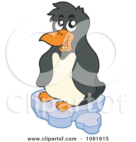 Clipart Happy Penguin - Royalty Free Vector Illustration by visekart