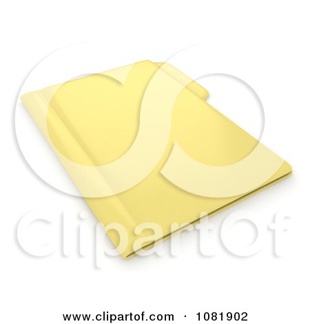 Clipart 3d Office Filing Folder 1 - Royalty Free CGI Illustration by BNP Design Studio