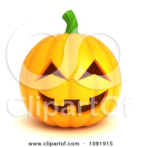 Clipart 3d Halloween Jackolantern - Royalty Free CGI Illustration by BNP Design Studio