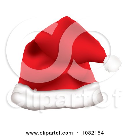 Clipart Red Father Christmas Santa Hat - Royalty Free Vector Illustration by michaeltravers