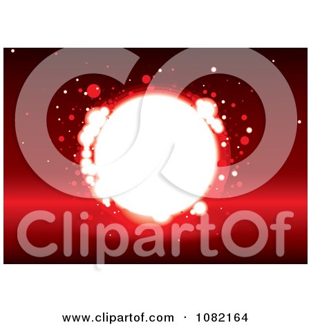 Clipart Bright Light Hole On Red - Royalty Free Vector Illustration by michaeltravers