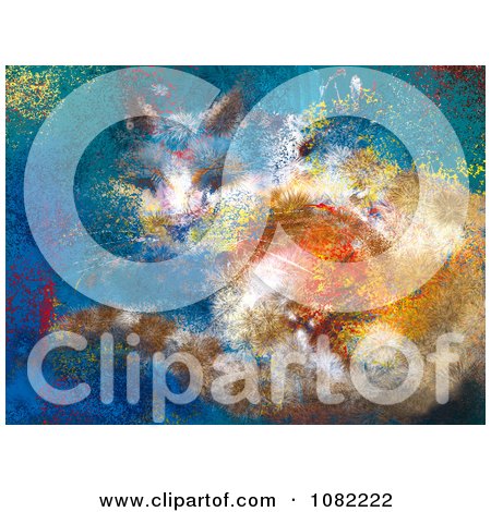 Clipart Abstract Textured Painting Of A Calico Cat - Royalty Free Illustration by chrisroll