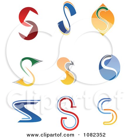 Clipart Abstract Letter S Logos - Royalty Free Vector Illustration by Vector Tradition SM