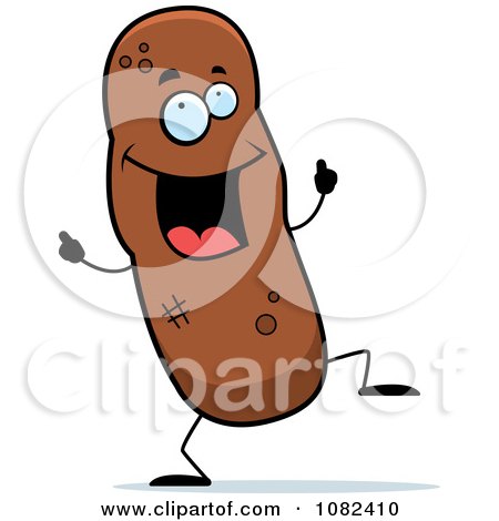 Clipart Dancing Turd Character - Royalty Free Vector Illustration by Cory Thoman