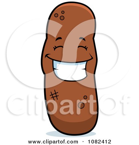 Clipart Happy Turd Character - Royalty Free Vector Illustration by Cory Thoman